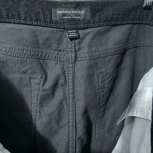 Banana Republic Corduroy Black Pants 34/32